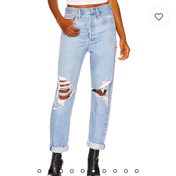 NWT Agolde 90s mid rise loose fit jeans in Fallout wash - Picture 2 of 13